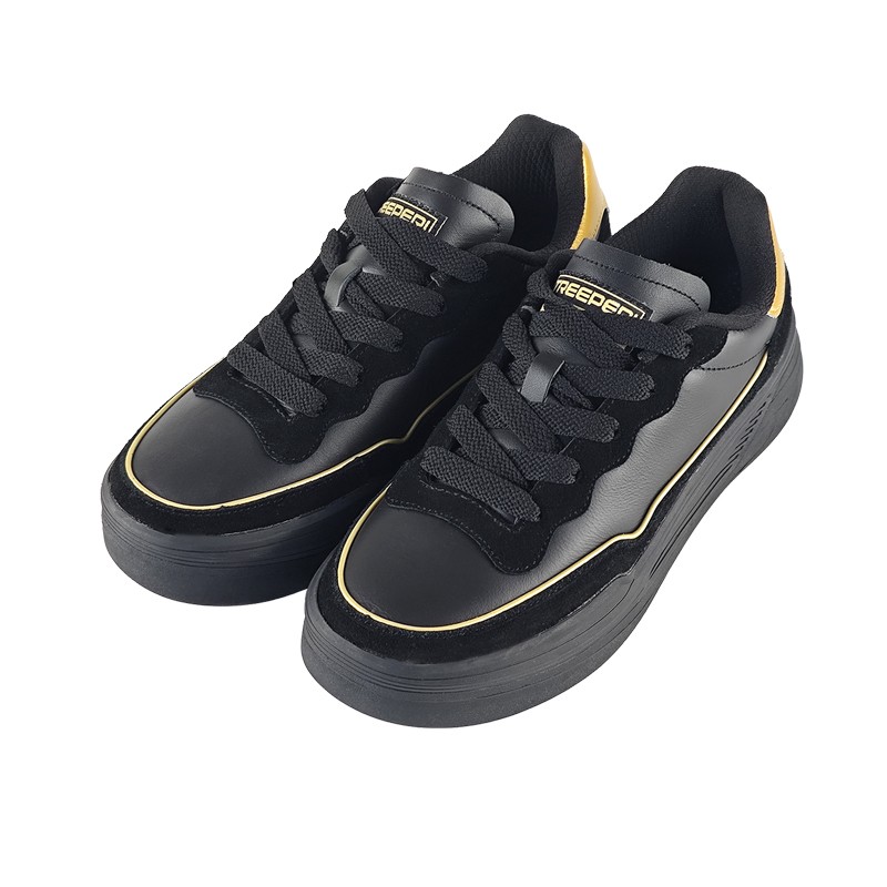 TREEPERI New Oracle Men's Retro Casual Skate Shoes Fashionable Versatile Trendy Top Layer Spring/Summer Leather Thick Sole