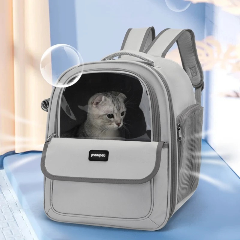 Large Capacity Breathable Mesh Portable Foldable Pet Backpack for Dog and Cat Outdoor Travel Camping Hiking Supplies 260316