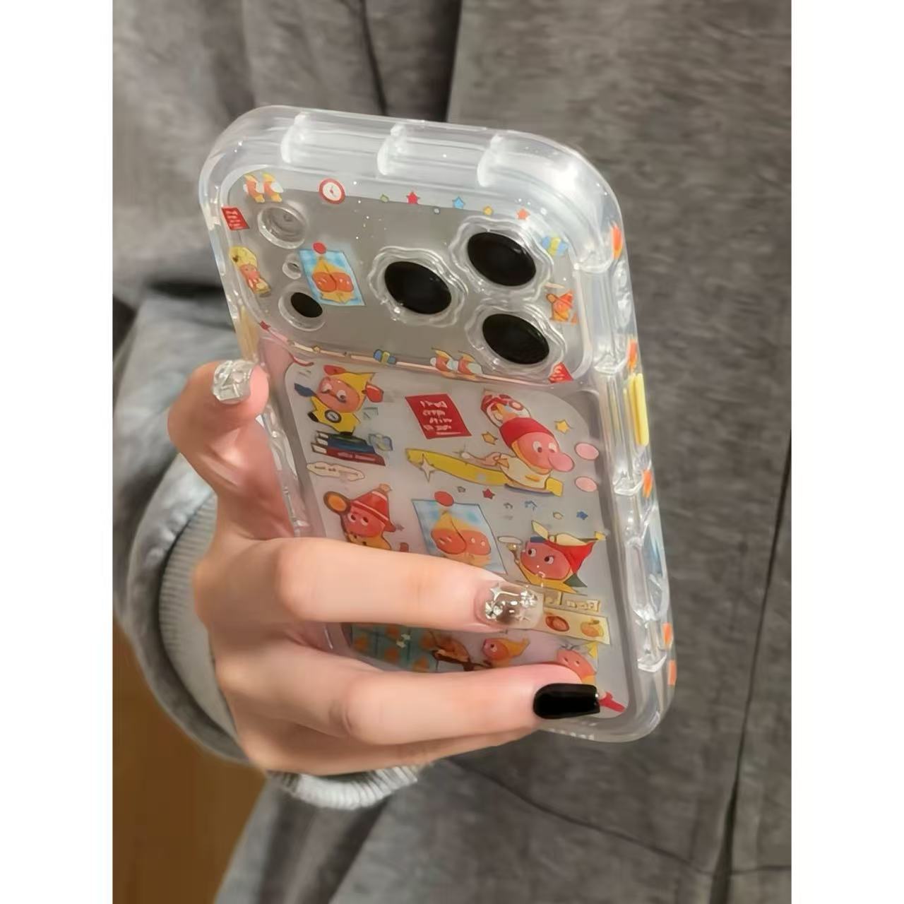 Japan and South Korea cute glitter stars full screen stars for iPhone iPhone case female