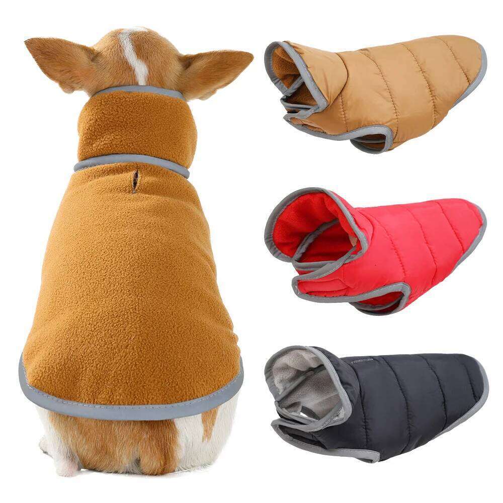 Camping Jacket Coat Hiking Waterproof Dog Clothes Reflective Puppy Clothing For Small Medium Dogs Cats Bulldog Pug Outfits