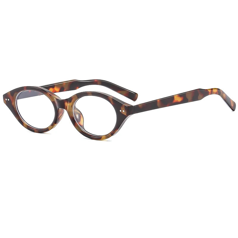Fashion Glasses Frame Women Simple Retro Optical Anti Blue Light Eyeglasses Elliptical 260317