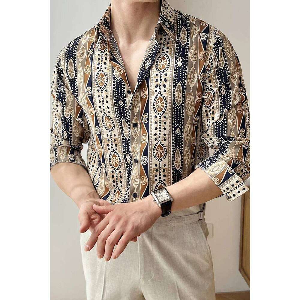 Unisex Spring Summer Floral Print Long Sleeve Shirt Casual Loose Fit Sun Protection Breathable Versatile