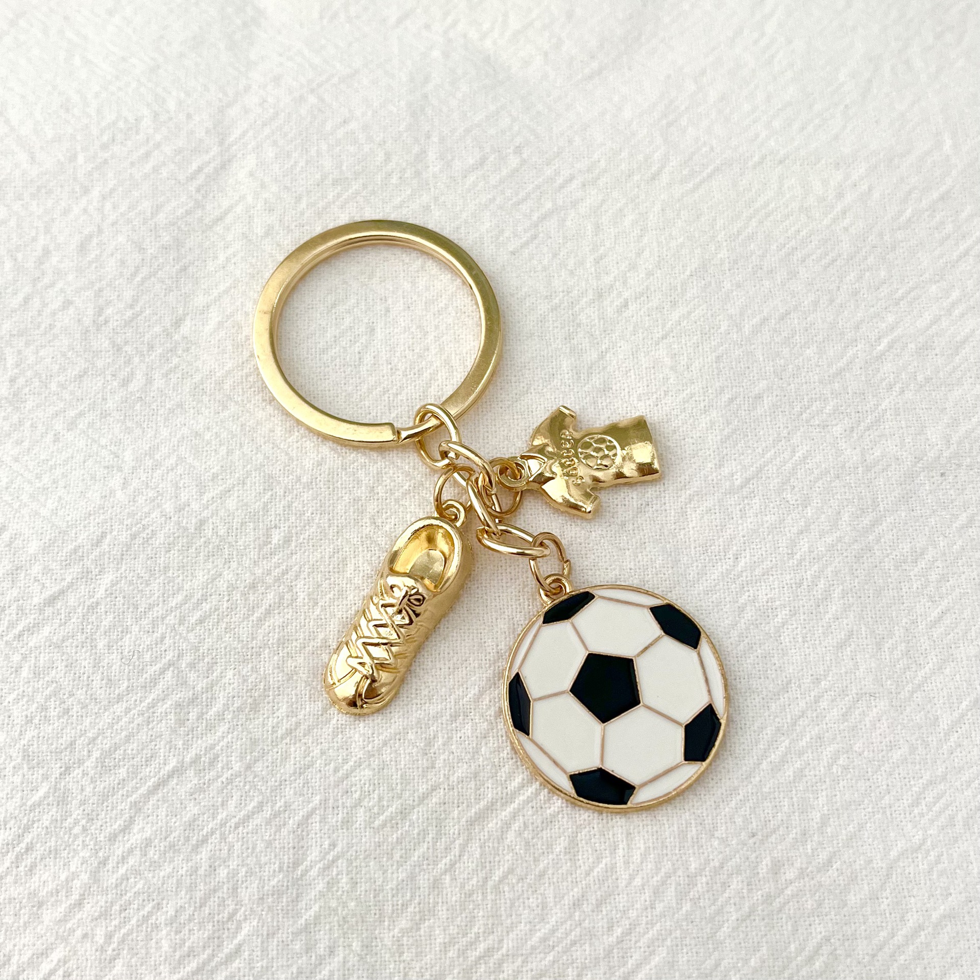 Hot Sale World Cup Men's Sports Alloy Soccer Shoe Keychain Pendant, Backpack Bag Charm Accessory, Fans Gift Key Ring free shipping