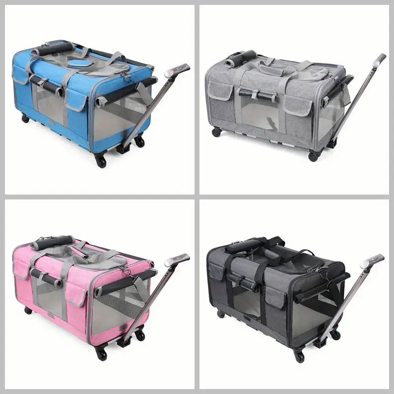Extra Large Portable Pet Trolley Case Detachable Dog Trolley Case Large Foldable Pet Bag Cat Travel Bag 260316