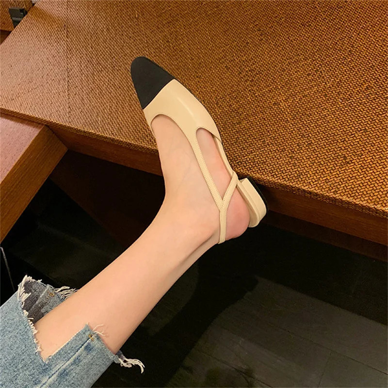 All-match Flat Shoes Women Sandals Non-Slip Soft Leisure Shoes Mixed Colors Comfort Low Heel Femme Thick Bottom Shoes 260323