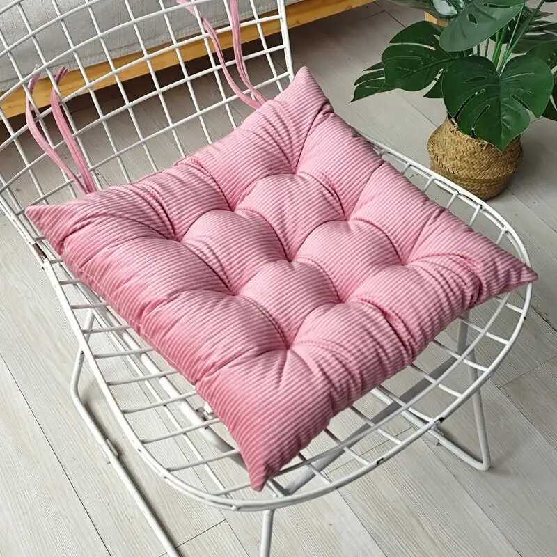 Corduroy Seat Cushion Large Square Thicken Chair Pad Tatami Floor Pillow Cushion For Home Office Patio Dining Chairs 45x45cm H260330 - view 5
