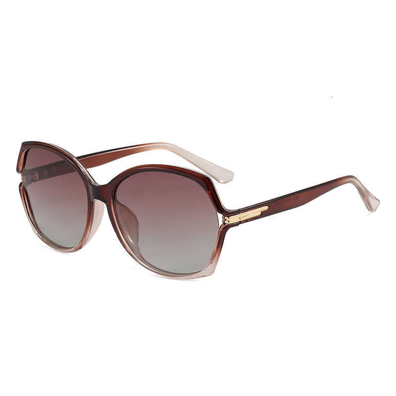 New Women's Large-Frame Polarized Sunglasses, UV Protection Driving Glasses, Fashionable Retro Designer Sunglasses Y2K
