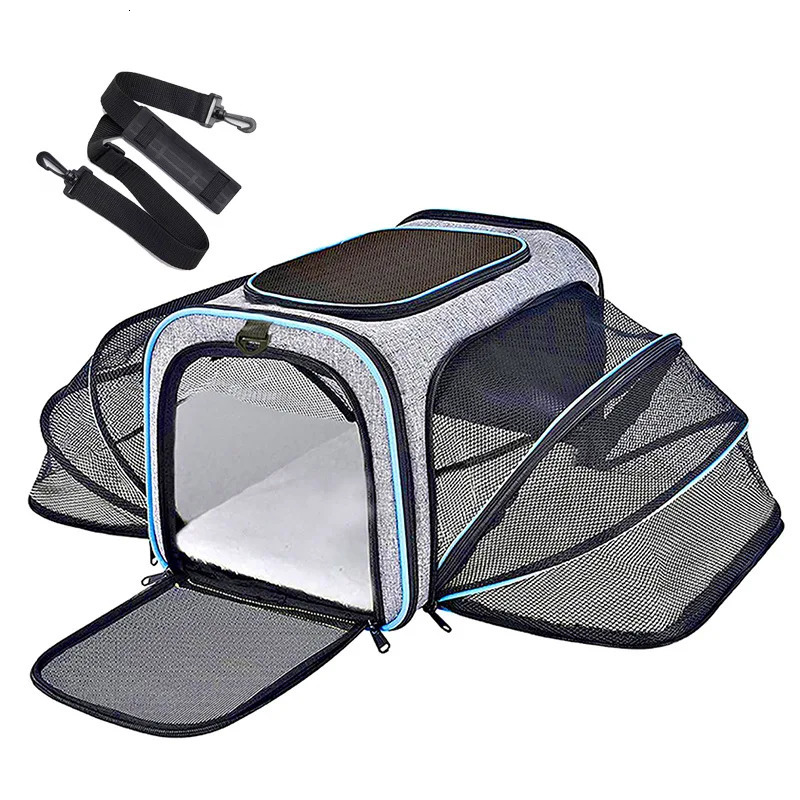 Pet Bag Foldable Small Dog Charter Carrying Cat Out Bag Expansion Pet Bag Mesh Breathable Expansion Foldable Handheld C 260316