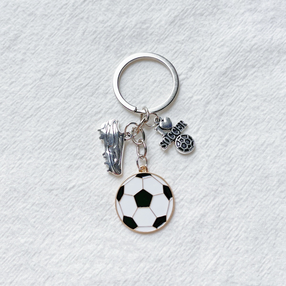 Hot Sale World Cup Men's Sports Alloy Soccer Shoe Keychain Pendant, Backpack Bag Charm Accessory, Fans Gift Key Ring free shipping