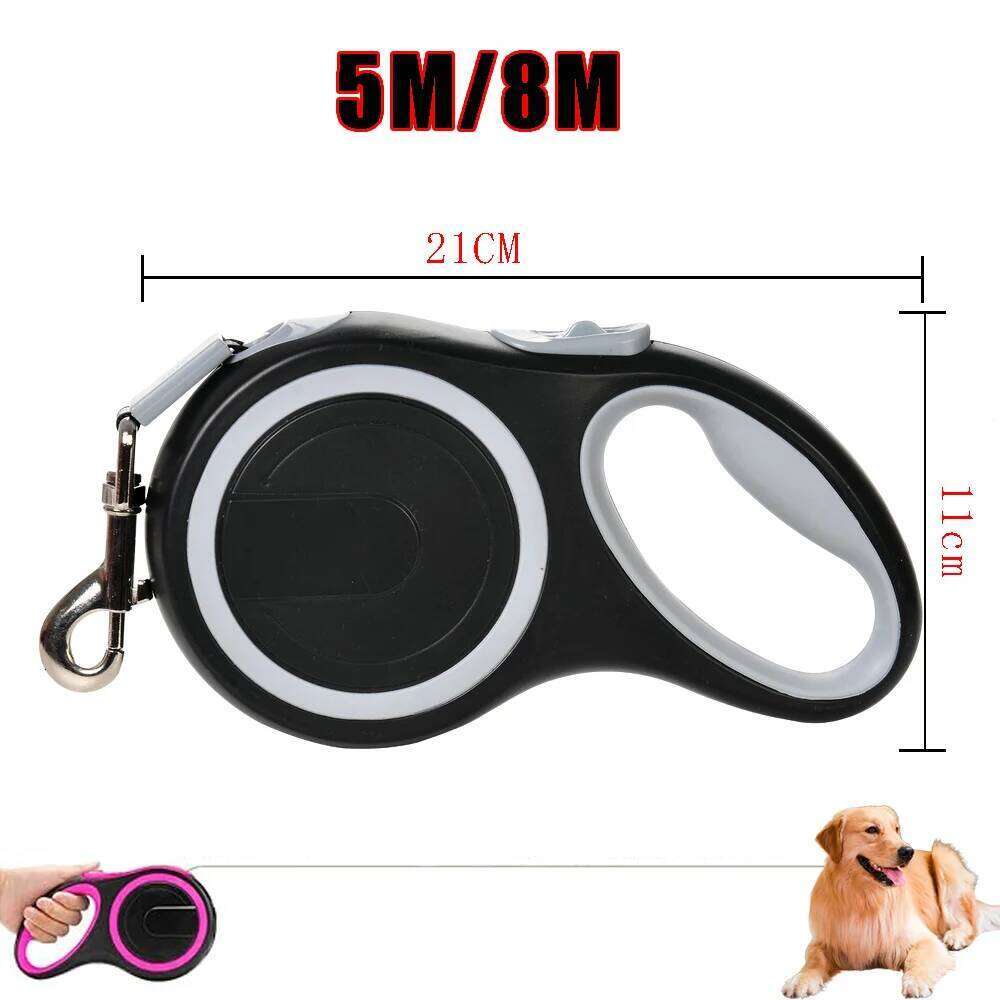 Retractable Pet Dog Leash For Small Big Dogs Hiking Running Nylon Rope Automatic Extending Puppy Belt Golden Retriever Supplies