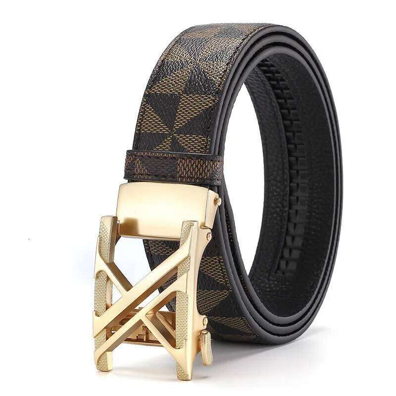 Cowhide And Leather Fashionable Casual Luxury Brand Jeans Belt, Multifunctional Design Men's Belt Chunjinqiuli