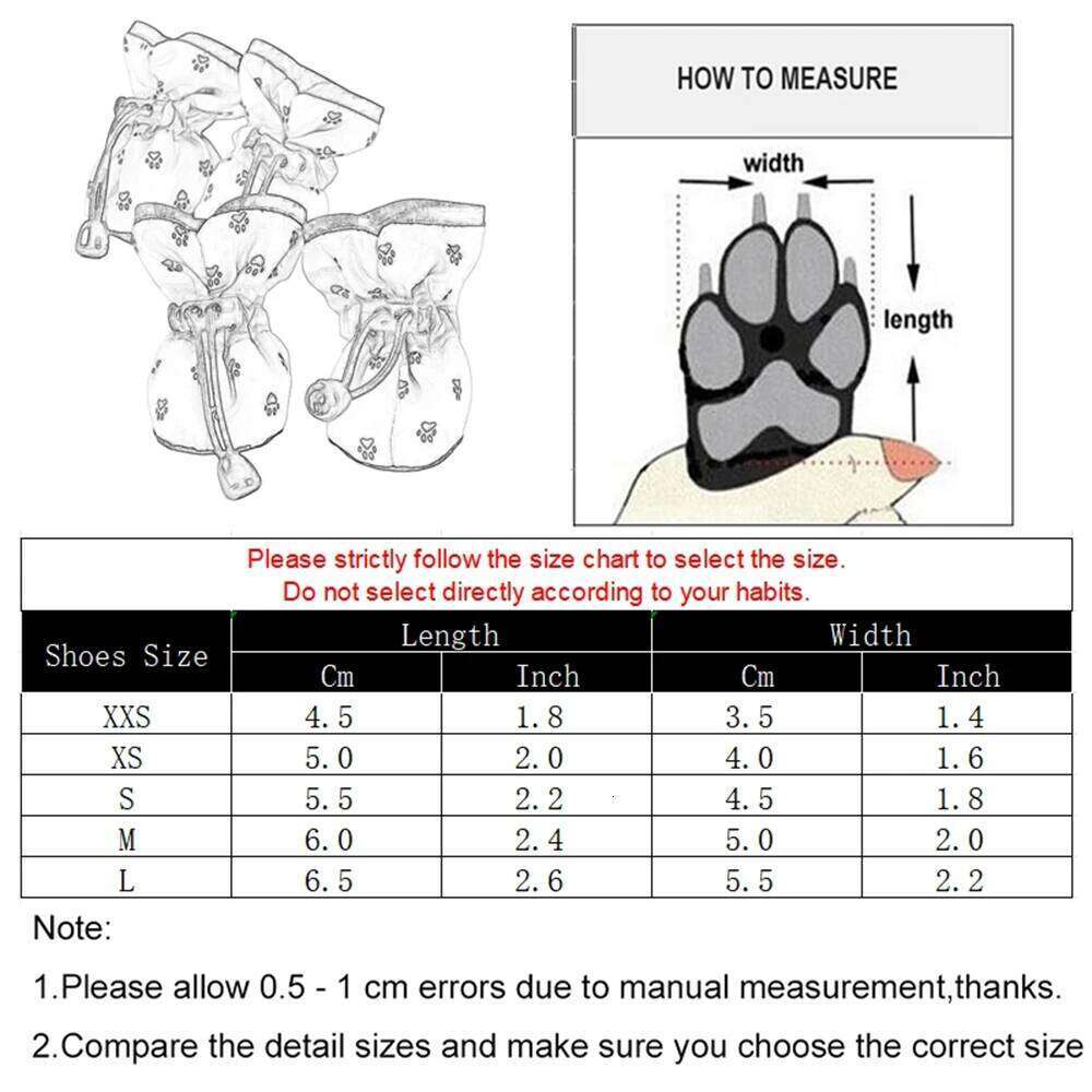 Spring Autumn Dog Shoes for Small Medium Dogs Cats Breathable Warm Cozy Puppy Print Boots Bulldog Teddy Chihuahua Pet Supplies