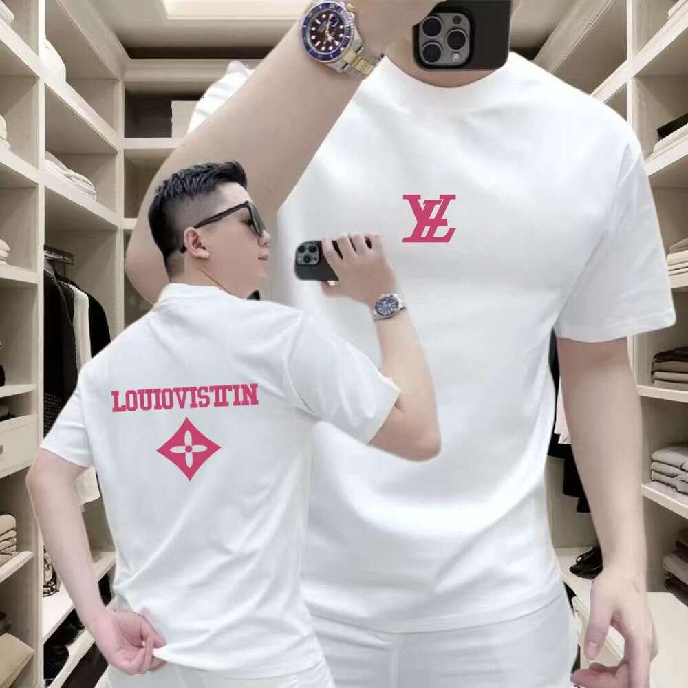 2026 New Summer Old-Dengjia Trendy Brand Loose Casual Fashion Short-Sleeve T-Shirt High-Quality Men's Clothing