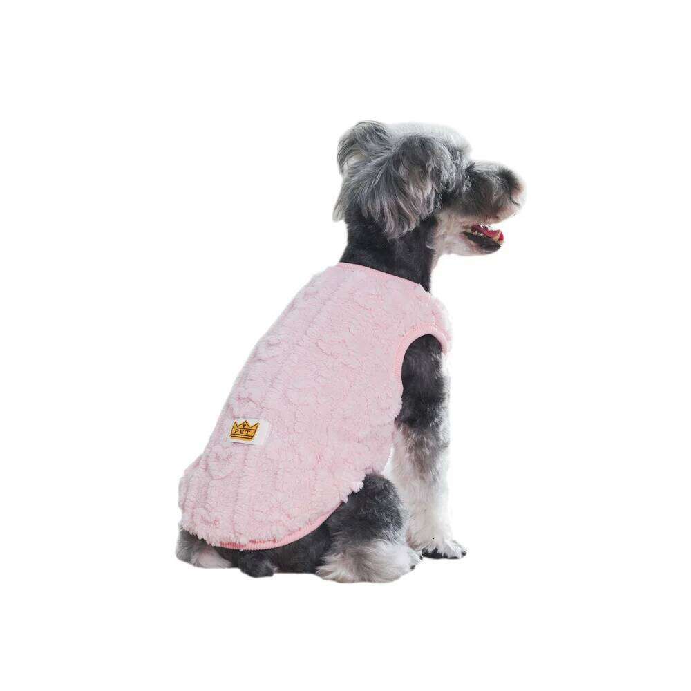 XS-XL Pet Clothes Autumn Winter Soft Cozy Dog Jacket Vest For Small Medium Dogs Cats Chihuahua French Bulldog Pug Costumes