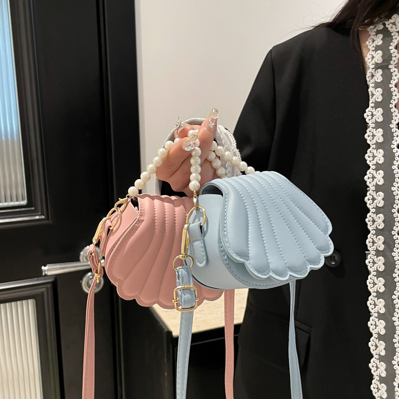 Free Shipping High Value Beautiful Trendy Personality for Women 2025 Spring Summer New Fashion Single Shoulder Simple Versatile Crossbody Shell Bag