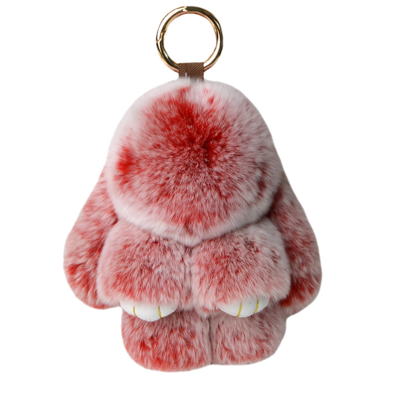 Rex Little Bunny Pretend Dead Lazy Cute Adorable Backpack Fur Plush Rabbit Bag Pendant