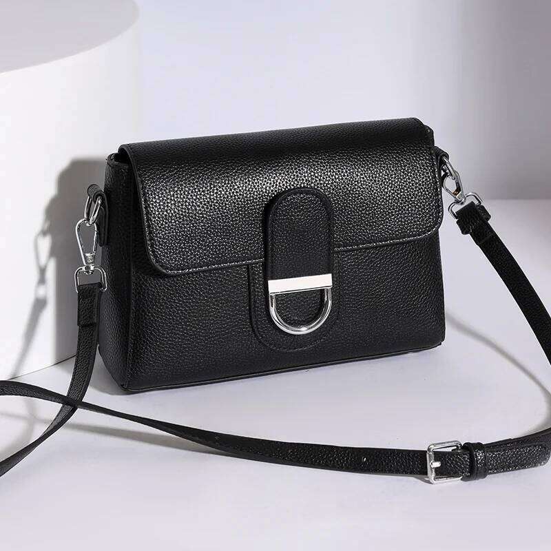 Luxury Cowhide Crossbody For Women Travel Handbag Fashion Shoulder Messenger Ladies Small Flap Bag QIBALIANGPIN