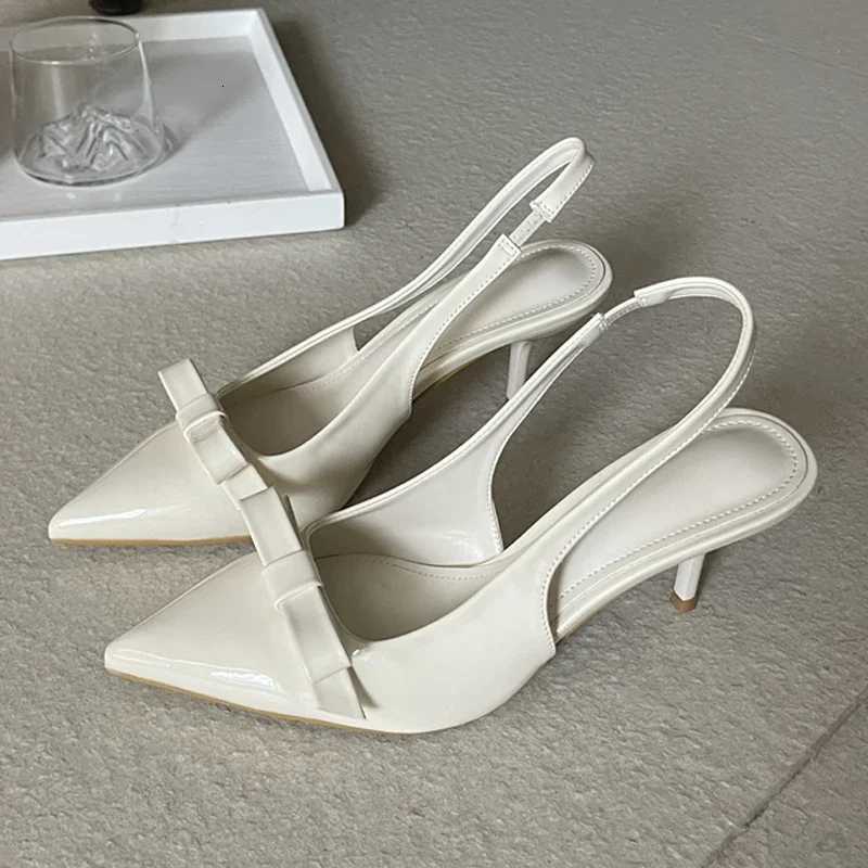 Eilyken New Design Slingbacks Butterfly-knot Women Pumps Sexy Pointed Toe Thin Heels Stripper Party Shoes Large Size 35-43 Z260330