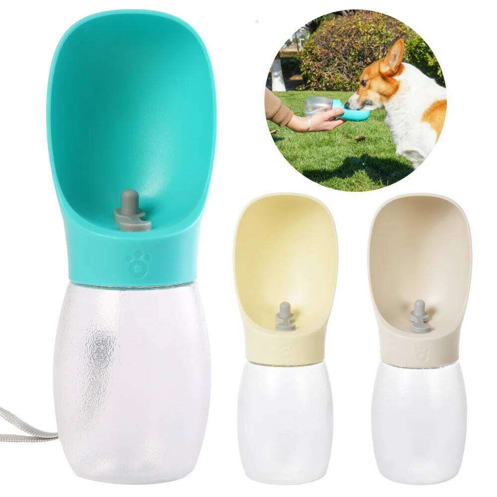 300ml Pet Dog Water Bottle For Small Large Dogs Cat Hiking Portable Outdoor Leakproof Drinking Bowls Chihuahua Bulldog Supplies