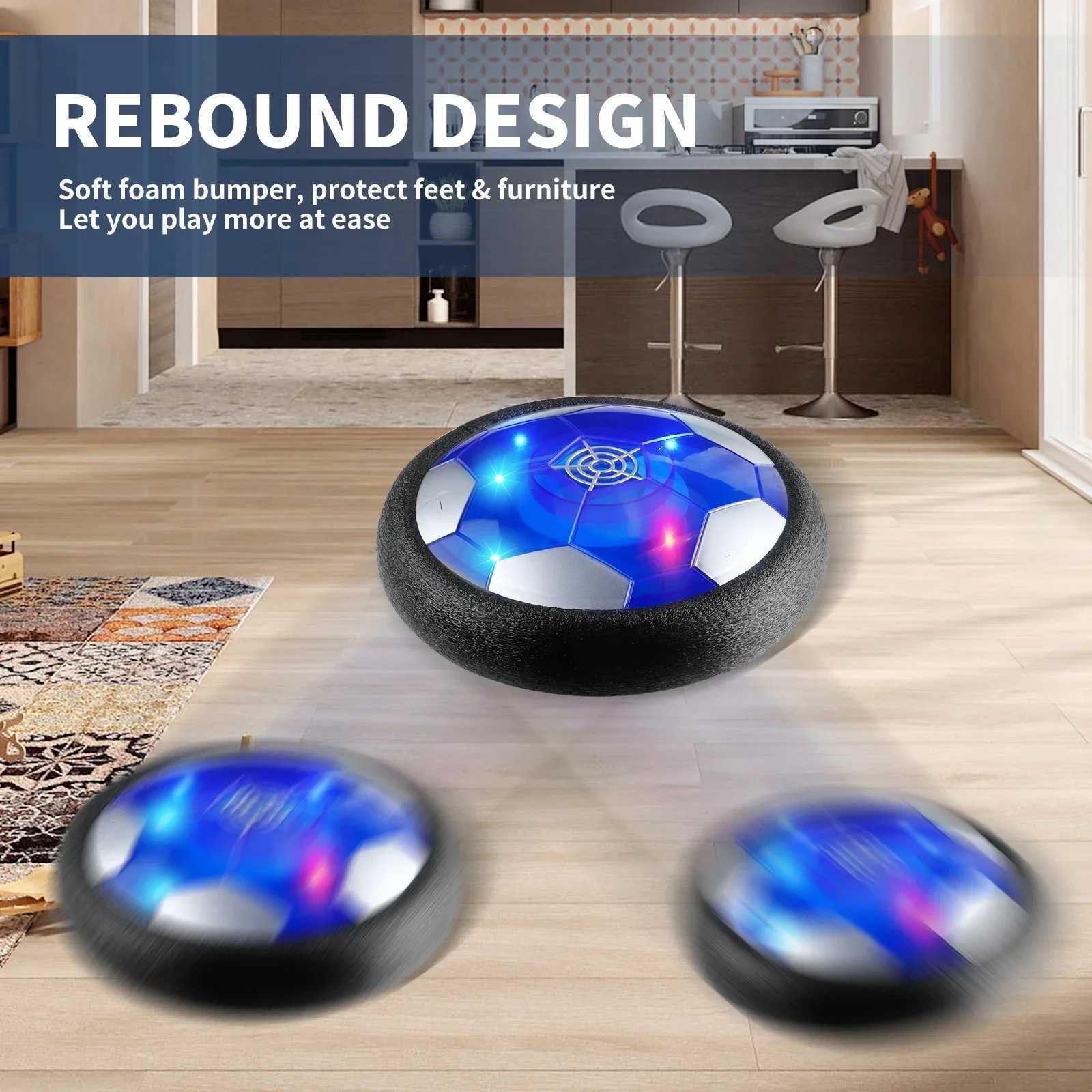 design Hover Soccer LED Soccer Toy Indoor Football for Boys and Girls Fun Indoor Game Entertaining Soccer Training EquipmentT260330
