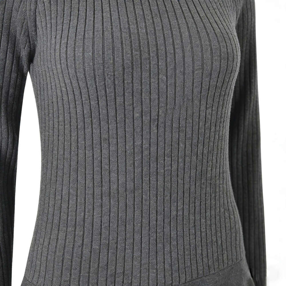 2026 Spring New D19 Designer French Soft Waist Slim Knitted Dress for Women with Detachable Pearl Collar