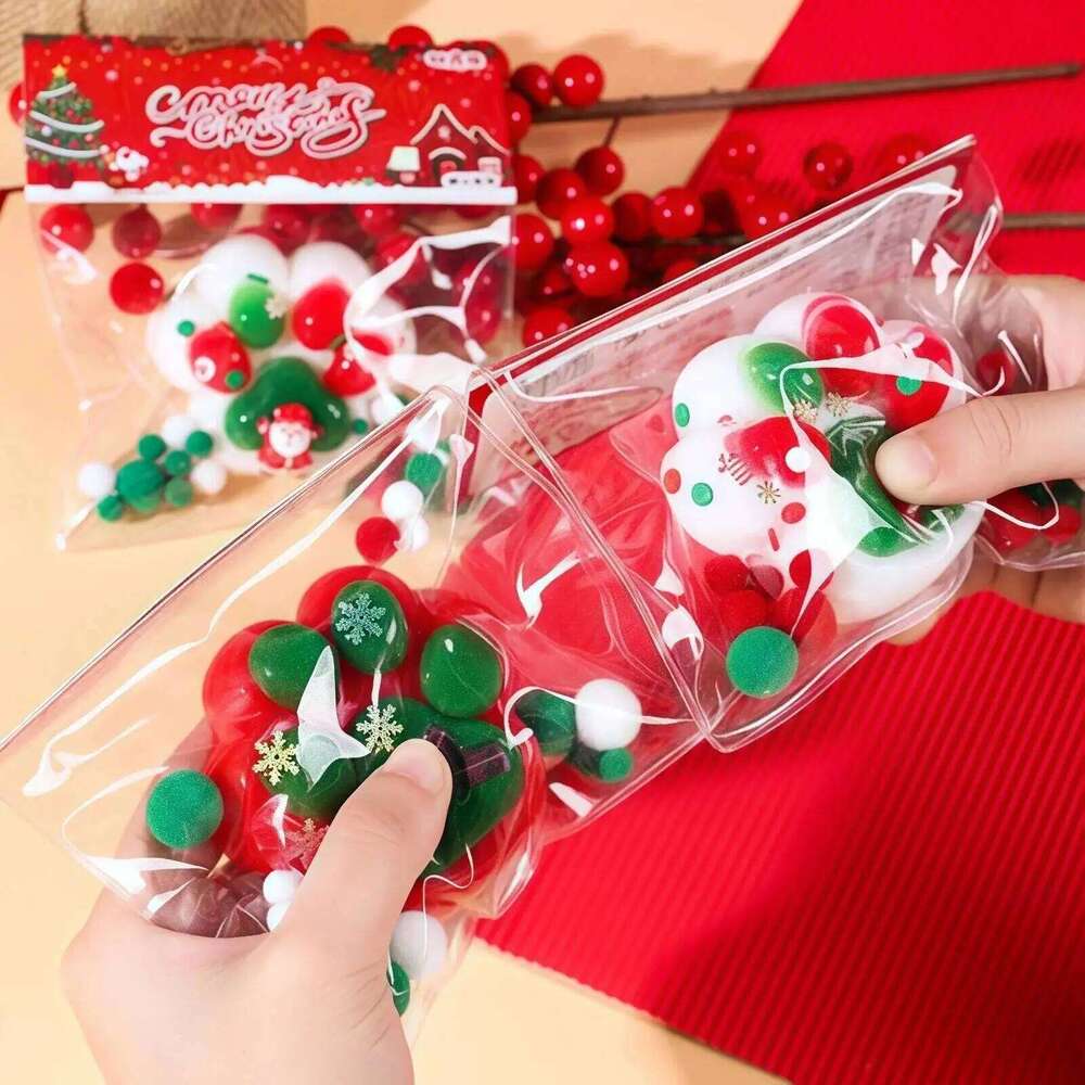 Christmas Claw Squishy Fidget Cute Slow Rebound Stress Relief Pinch Decompression Xmas Gift Cat Paw Soft Squeeze Toy