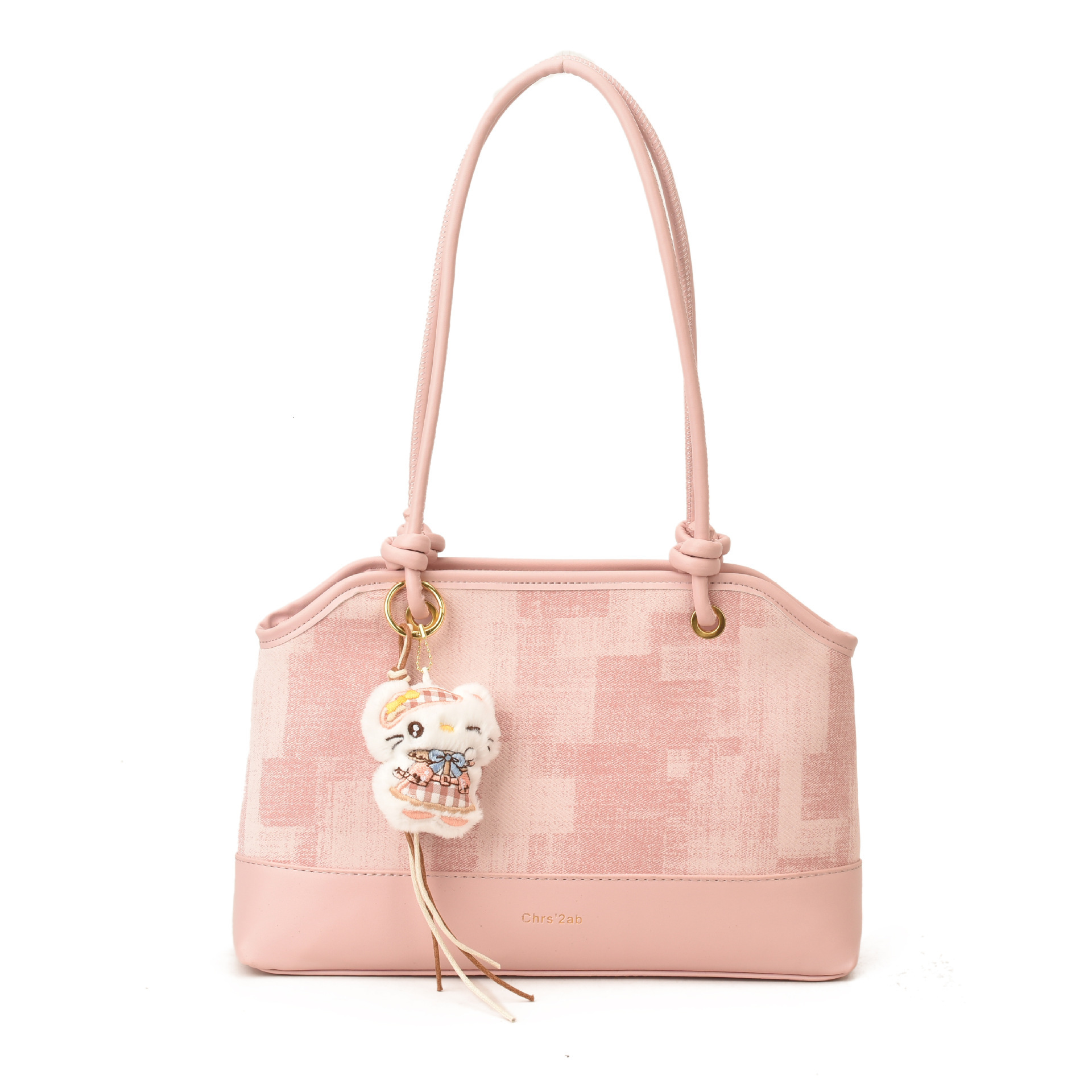 Fashionable high-quality commuter tote for women, 2026 spring new model, color-blocking, versatile shoulder and underarm bag