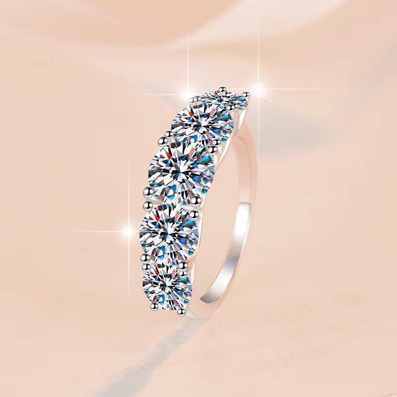 Factory Wholesale 36ct Round Cut VVS1 Fine Jewelry 925 Sterling Moissanite Rings for Women Wedding Engagement Ring Jewelry