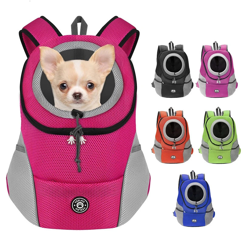 Double Shoulder Portable Outdoor Pet Bag For Dogs Travel Breathable Dog Bag Outdoor Dog Bag Pet Carrying Supplies 260316
