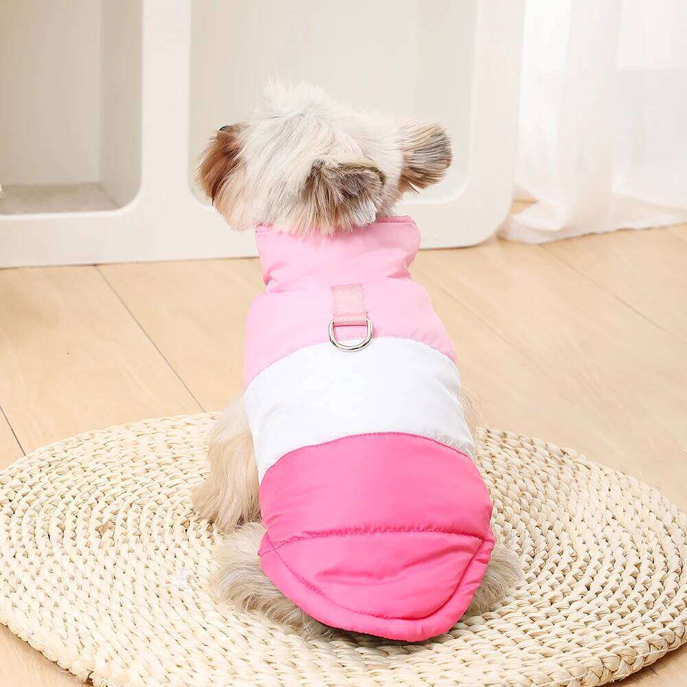 Pet Jacket For Small Medium Dog Cat Autumn Winter Warm Fleece Coat With R-ing Windproof Outfits Yorkshire Chihuahua Clothing