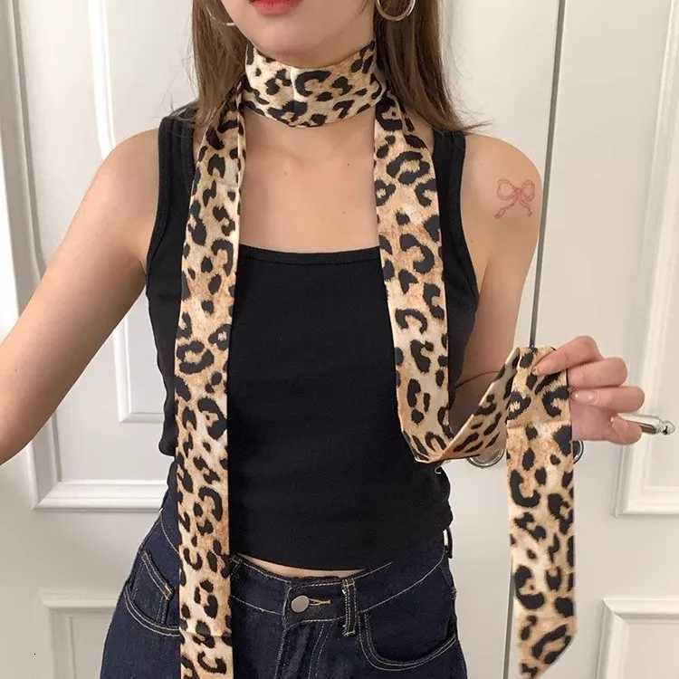 New Lightweight Retro Leopard Print Belt wen Decorative Cinched Waist Versatile Style Girl Narrow Long Tie Scarf 8S21 X260328