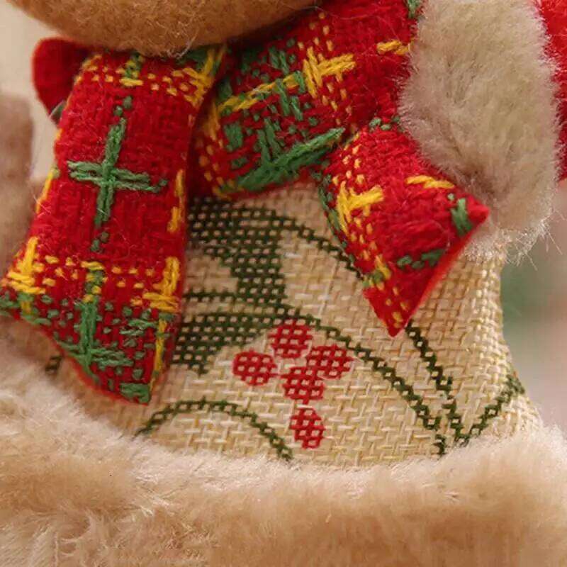 Christmas Plush Doll Ornaments Santa Claus Snowman Tree DIY Decoration Prop For Xmas New Year Home Party Kids Gifts
