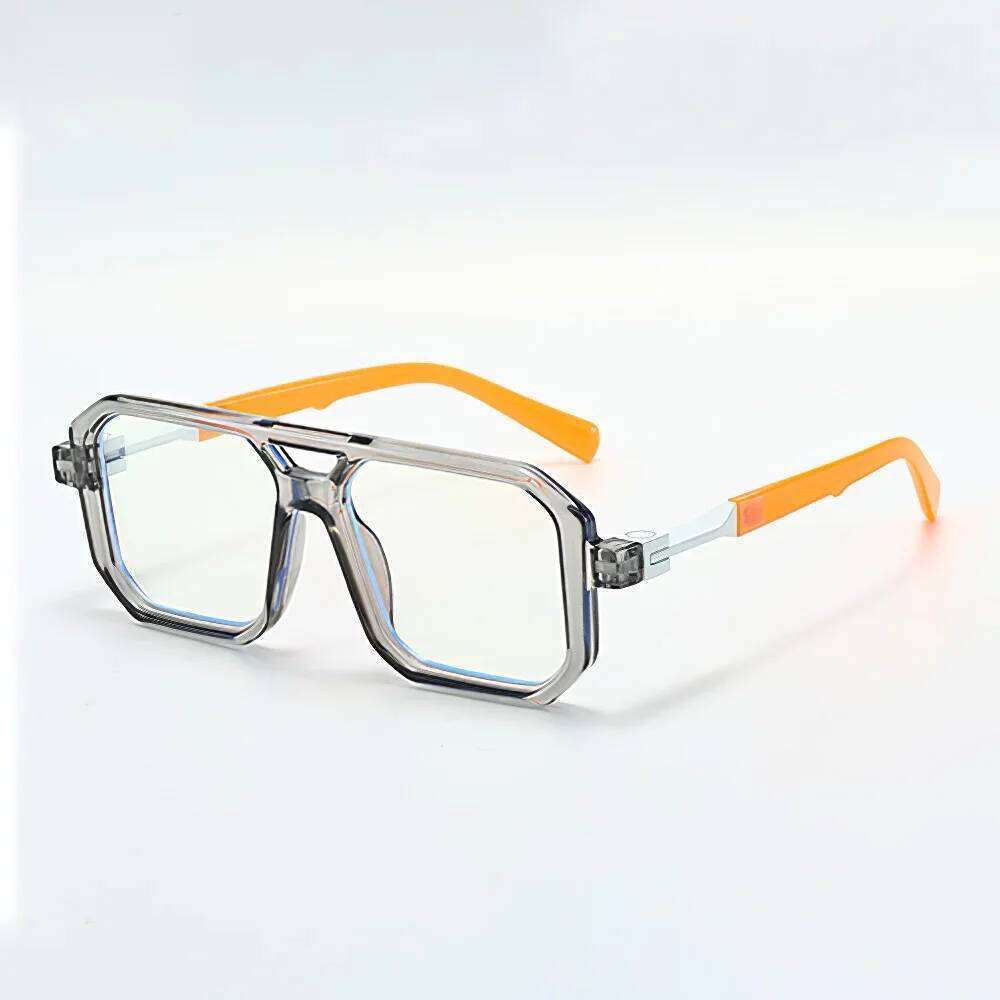 Light Frame Anti Blue Glasses Transparent Black Optical Glasse Women Men Square Eyewear Blocking eyeglasse Spectacle Eyeglasses 26Y0330