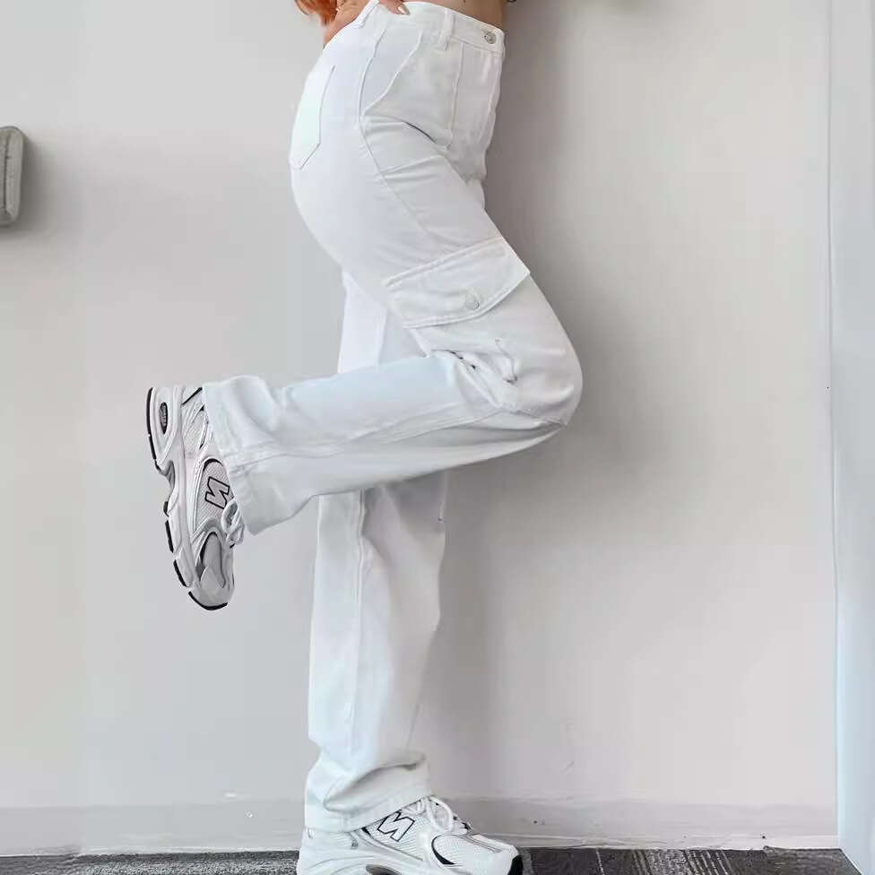 2026 European and American New Style Versatile Casual Mid-Waist Three-Dimensional Pocket Trousers Slim-Fit Work Pants