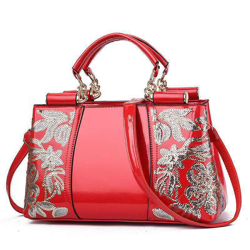 TB BHULAMTE Designer Luxury Women's Handbag 2026 New Fashion Patent Leather European And American Shiny Leather Elegant Handbag Single Shoulder C