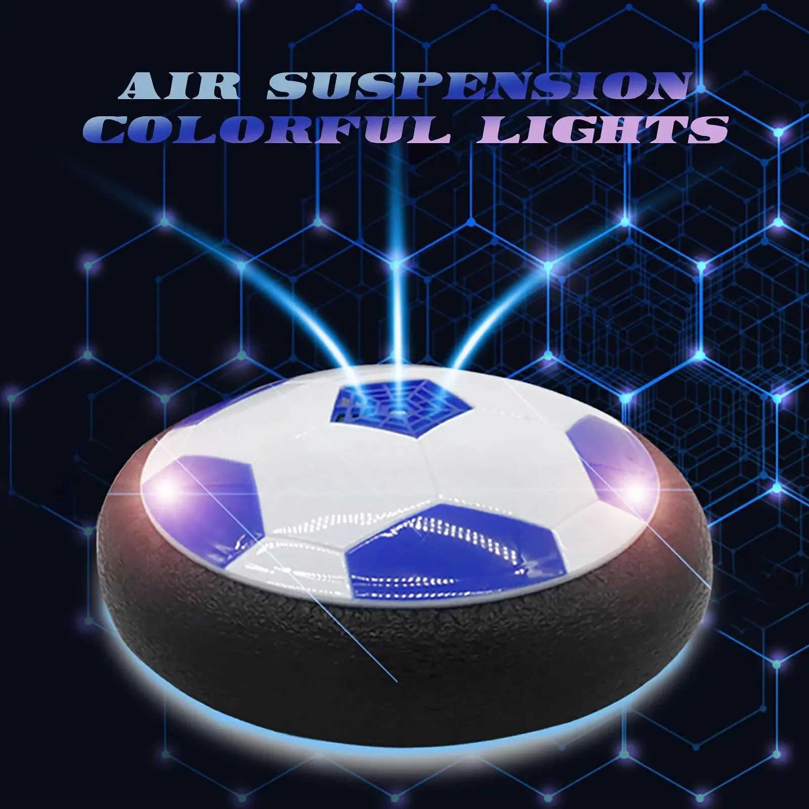 Electric Soccer Ball Hover Soccer Ball LED Light Projector Suspended Football Toys Gliding Air Cushion Floating Foam Kids GiftsT260330