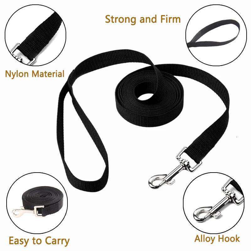Big Leash For Small Medium Large Dog Cat Hiking Long Strong Nylon Traction Rope French Bulldog Golden Retriever Pet Supplies