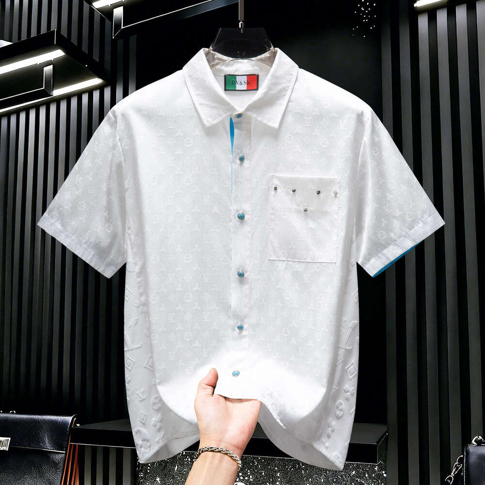 American-Style Light Luxury Trendy Brand 2026 New Summer Short-Sleeve POLO Shirt For Men With A High-End Feel And Jacquard Pocket