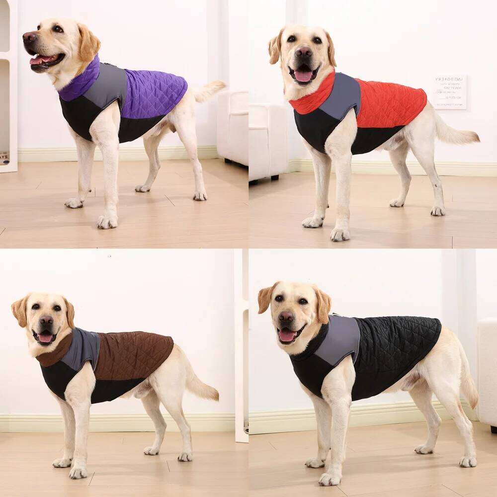 Reflective Clothes Winter Warm Pet Jacket For Small Large Dog Puppy Windproof Clothing with D-ring Labrador Pug Outfits