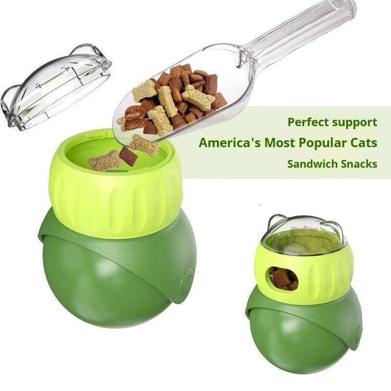 Cat Interactive Leaky Food Owl Tumbler Rolling Ball Toy Slowly Feeding Protects Stomach Pet Training Supplies