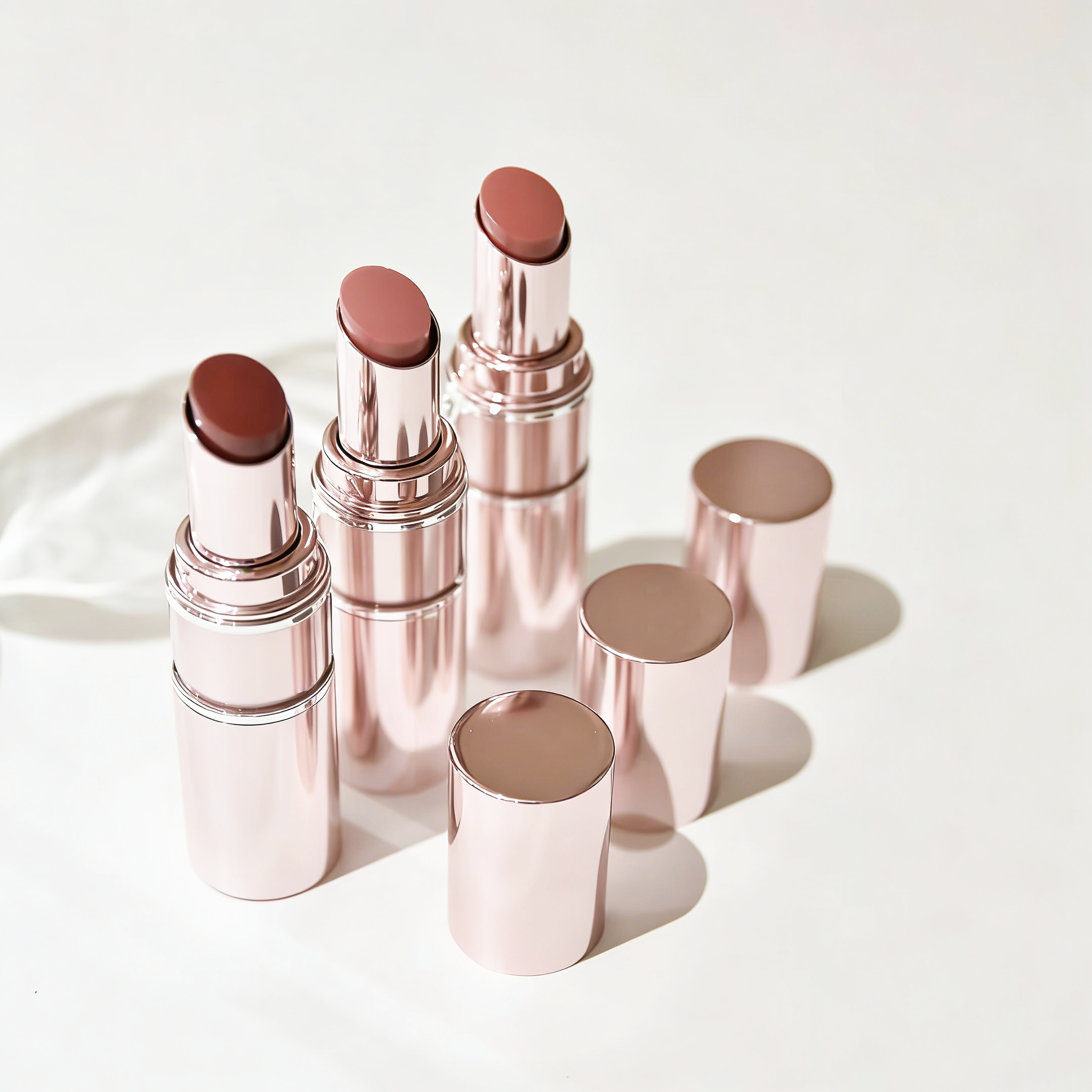 Loveshine Candy Glow Lipstick Pink Case Hydrating Tinted Lip Balm Long Lasting Shine Lip Color Makeup For Women 8 Colors Natural Lipstick 3.1g Fast De