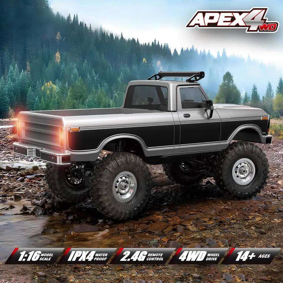 1:16 HBToys Car with Realistic LED Roof Light RC Crawler Vehicle R1611 4x4 Off-Road Full Functionality Alloy Drive Shaft 26H0330