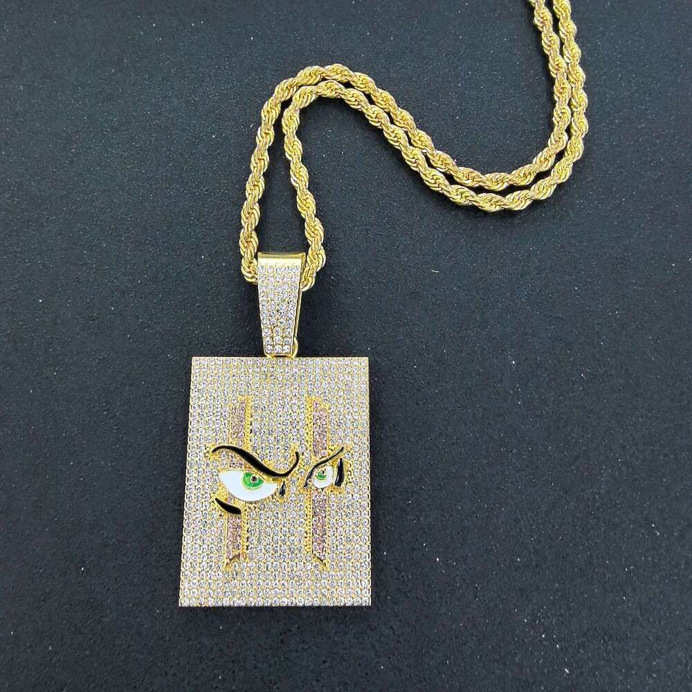 European And American Accessories Ghost Chucky Head Pendant Hip Hop Personality Men's Halloween Necklace Customization