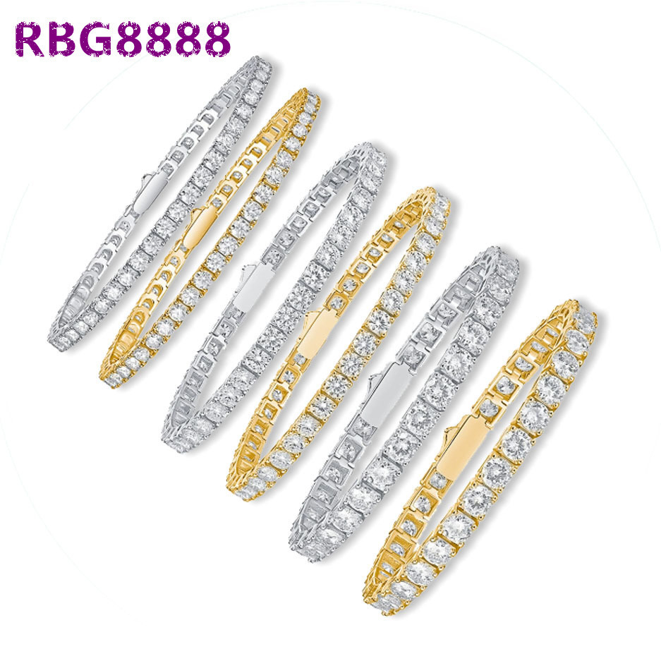 Factory Direct 925 Silver Moissanite Tennis Bracelets Set Elegant Tennis Jewelry for Women Gift Special Offers