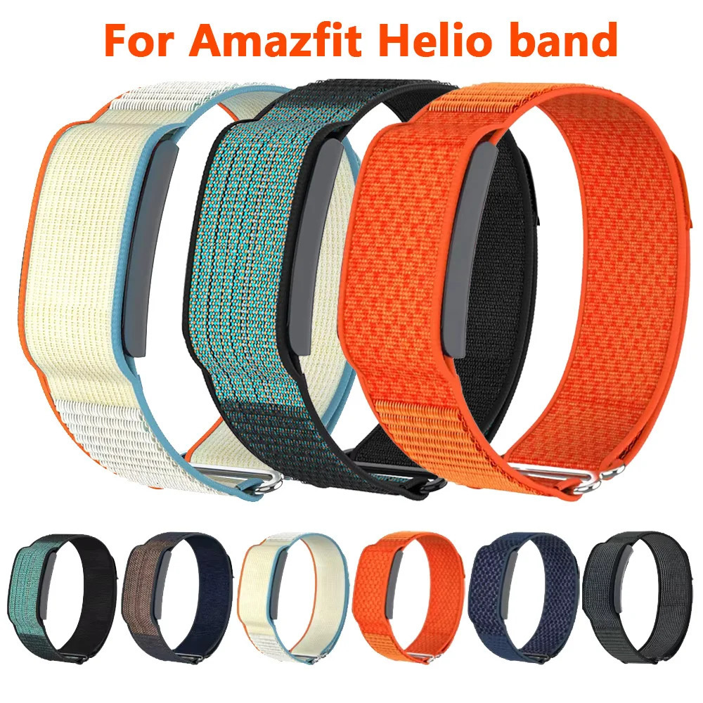 Nylon loop Band for Amazfit HelioStrap Original Wristband Armband Sport Adjustable Helio watch band 260318