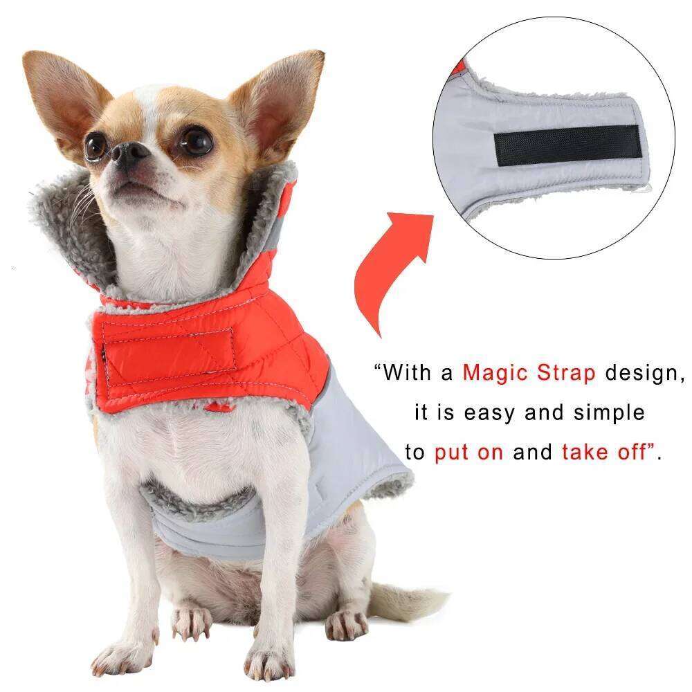 Windproof Big Pet Dog Jacket Coat Winter Warm Fleece Clothes For Small Large Dogs Cats Reflective Golden Retriever Pug Clothing