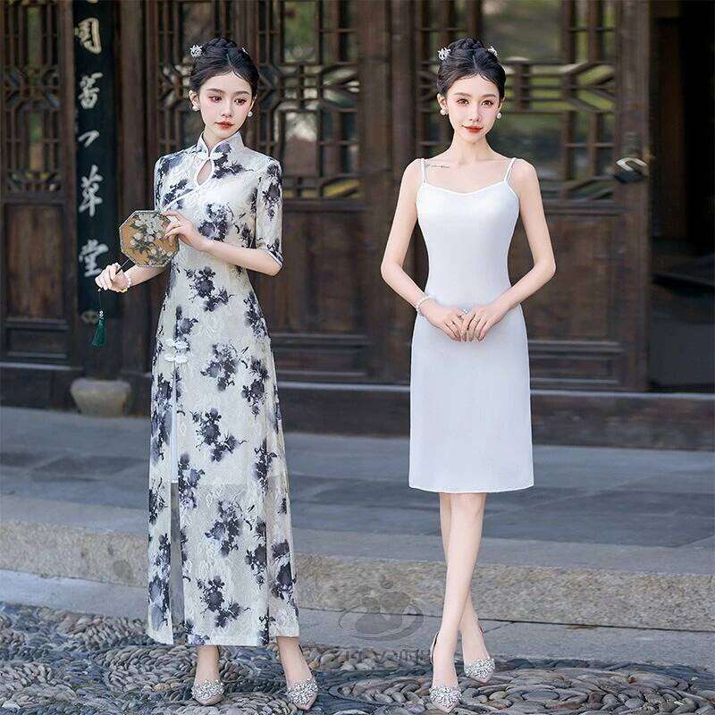 Elegant Summer Harajuku Cosplay Costumes Chinese Style Qipao Dress Women Clothes Cheongsam Vintage Fashion Clothing Party MAKOUFEI