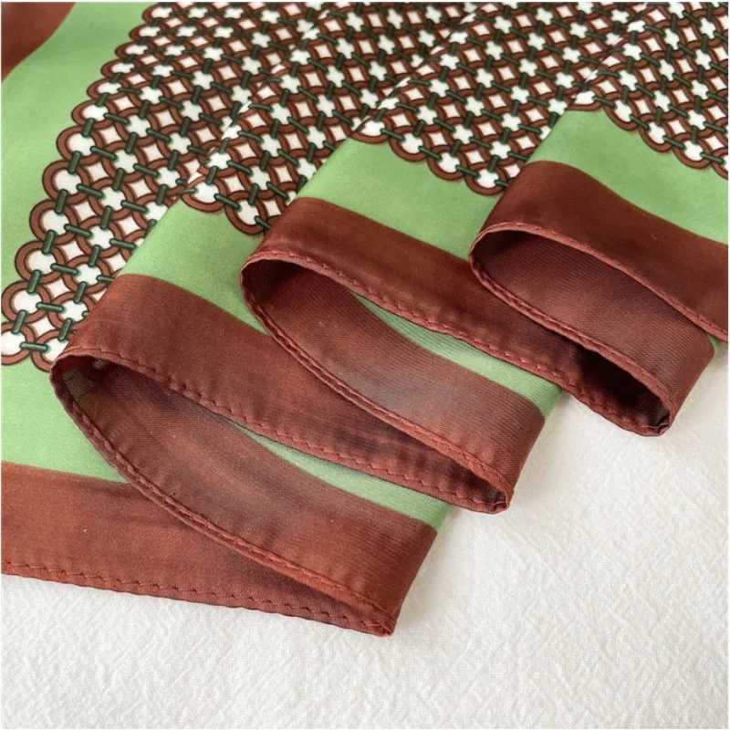 68cm Simple Polka Dot Printed Scarf Wens Four-season Simated Silk Scarfs Fashion Versatile Scarf scarf Shawl X260328