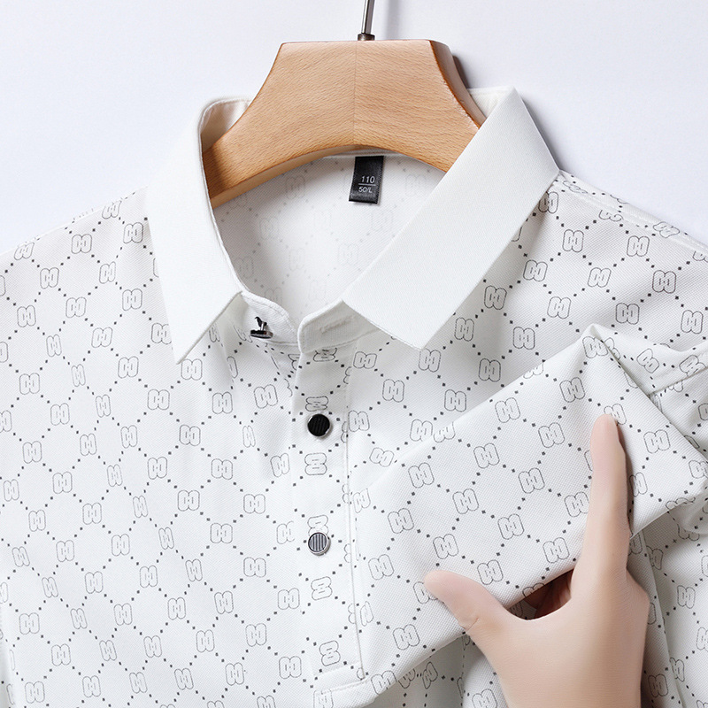 Luxury Brand Designer Clothes Trendy Men's Collared Shirt, Casual Fashion T-Shirt, New Summer Thin T-Shirt, Versatile Popular POLO Shirt, Short-S