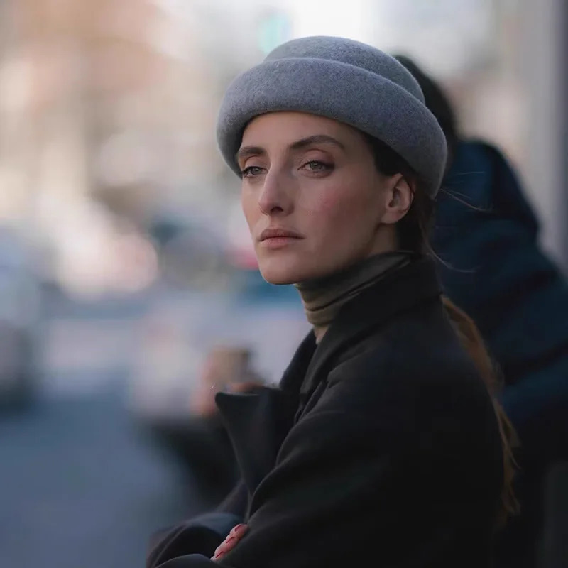 Fashion Women 100 Wool Beret Women Hat Elegant French Felt Pillbox Hat Autumn Winter Flight Hostess Formal Hat High Quality 260324